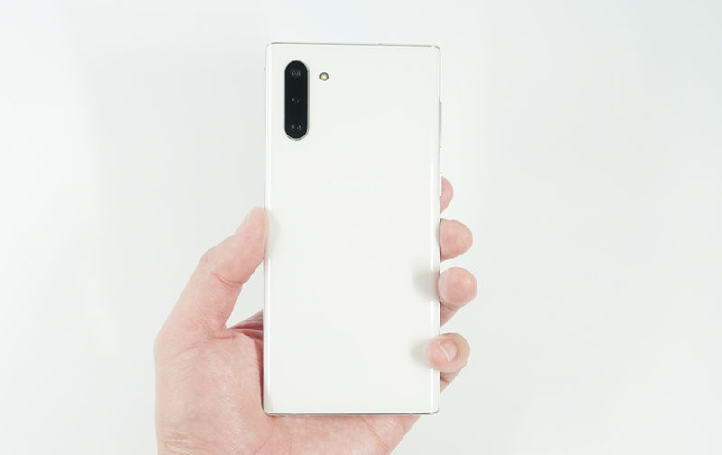 Galaxy Note10はコンパクトなサイズ感が魅力